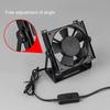 Adjustable Automotive Fan Mount Corrosion Resistant Metal Bracket 360 Degree Rotation Easy Installation Car Cooling Accessory