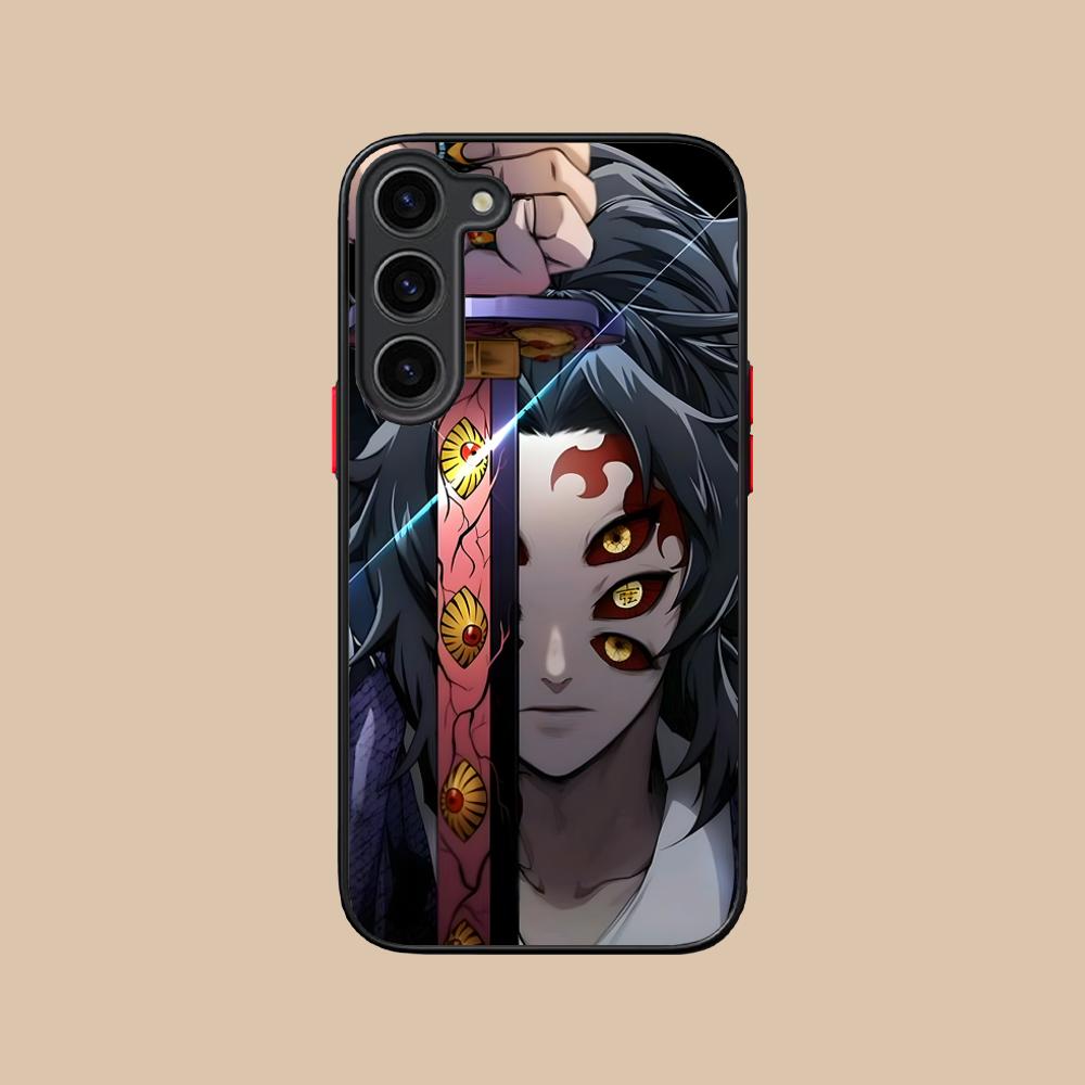 Demon Slayer Kokushibo Phone Case for Samsung Galaxy S25 S24 S23 S22 S21 Plus FE Ultra Colour Silicone Protective Pretty Cover