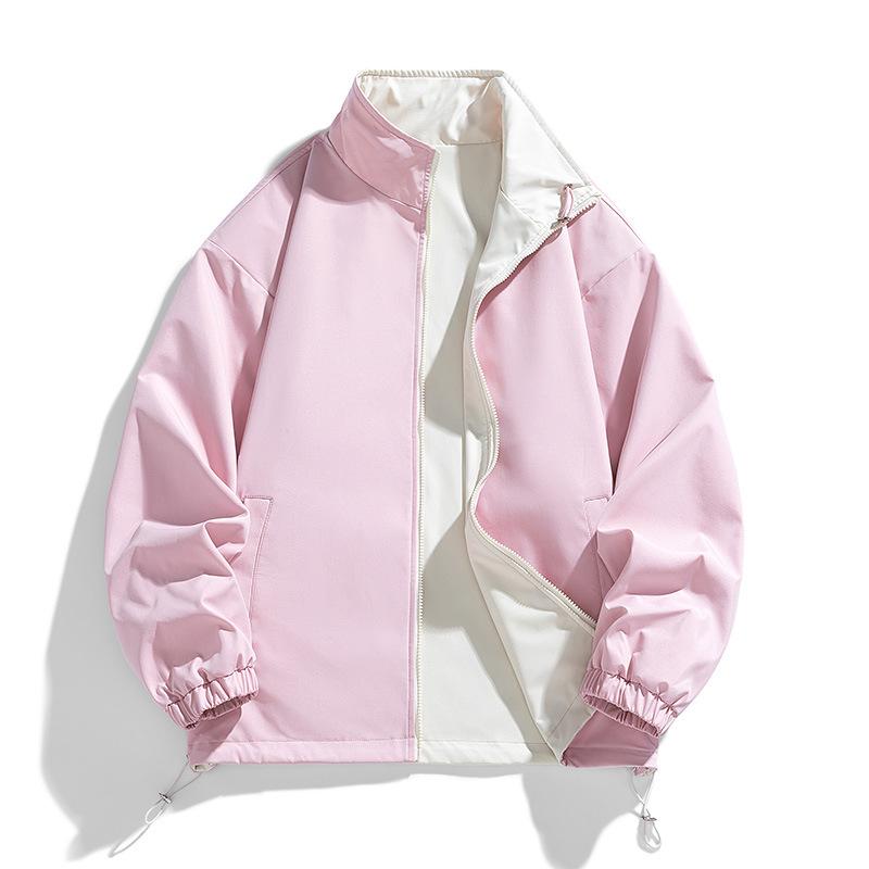 Wendejacke Herrenjacke Herbst Neu Stehkragen Lässig Vielseitig Sportjacke