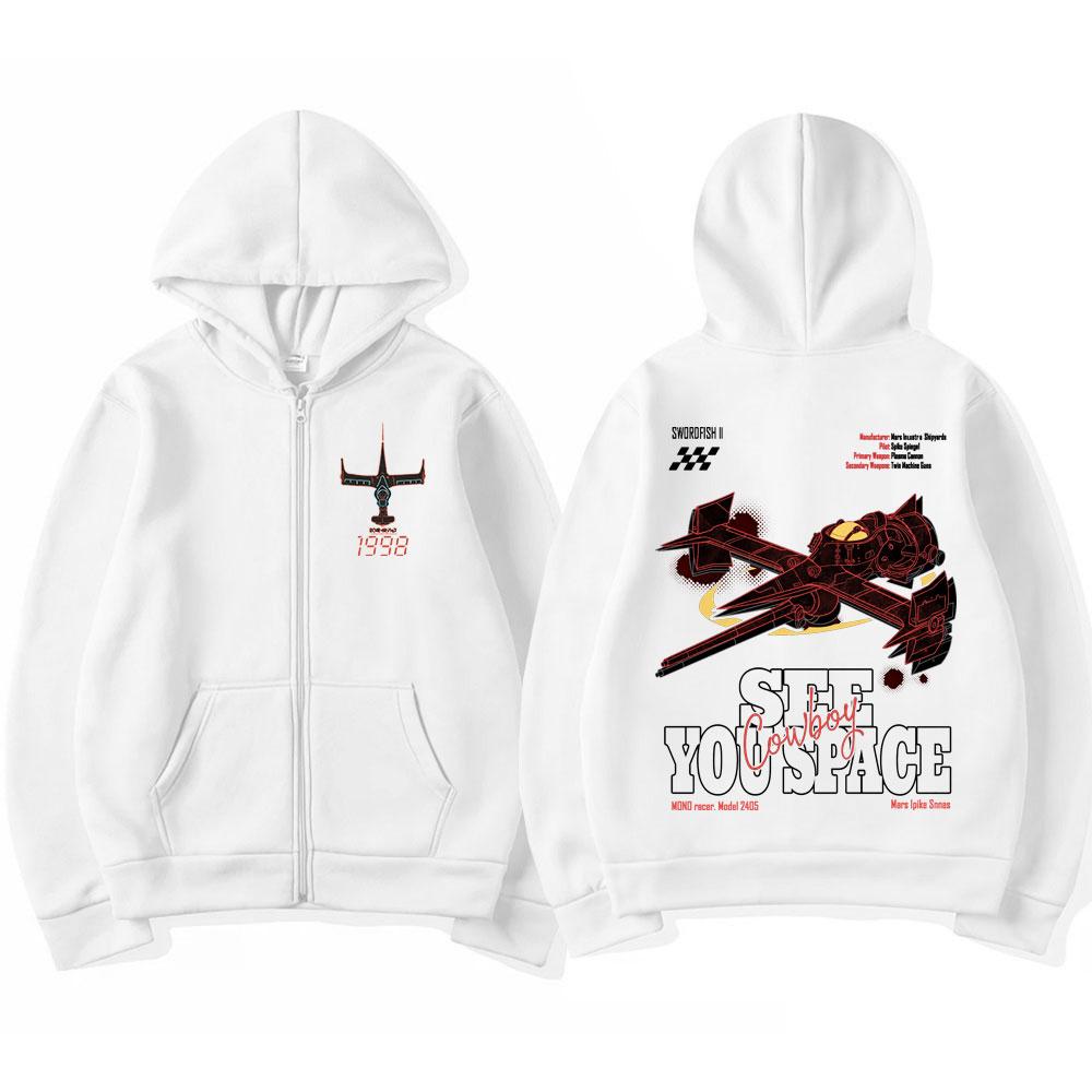 Manga Cowboy Bebop Spike Spiegel Zip Up Mikiny Pánské Dámské Móda Dlouhý Rukáv Oversized Zip Mikiny Pulovry Bundy