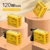4 Ports 120W Charger Adapter 2 USB + 2 Type-C Fast Charging Charger Adapter for Iphone Xiaomi Samsung Huawei