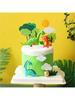 Dinosaur Cake Toppers Forest Series Cute Dinosaur Set Baking Cake Decoration for Baby Shower Birthday Party and Theme Party
