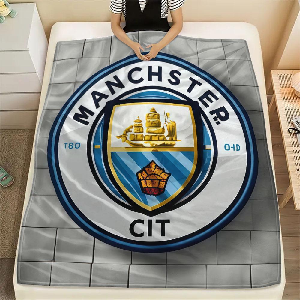 Neat MCFC Frames Blanket, High Quality Comfortable for All Seasons, Home Decor, Warmth and Comfort