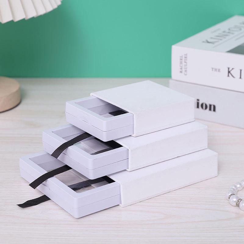 Caixa de Armazenamento de Joias e Acessórios em Filme PE: Pulseira, Anel, Unhas Postiças, Organizador de Pequenos Itens