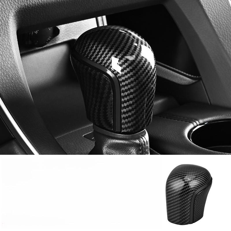 Carbon Fiber Car Gear Shift Lever Stick Head Knob Cover Car Accessories Trim for Corolla 2019-2025 Camry 2018-2025