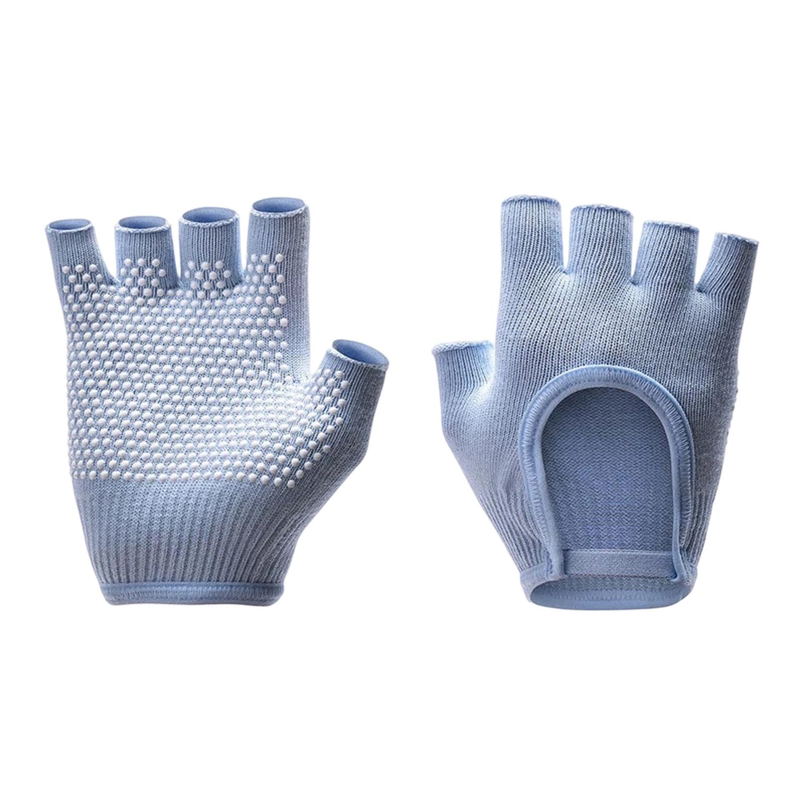 

Women Yoga Gloves Non Slip Breathable Fitness Gloves for Pilates Barre Gym Workout Exercise with Open Finger Design and Adjustable Strap One Size