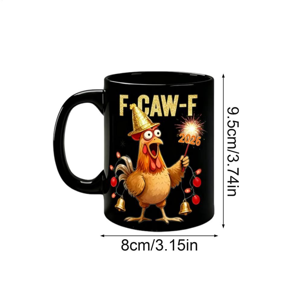 Christmas Mugs Chick Pattern Cartoon Cup Ceramic Christmas Coffee Cup For Men Youth Child Friend Mom Lady Kitchen Holiday