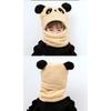 Cartoon-Mütze Mädchen Jungen Schal Verdickte Kappe Wintermütze Kinder Neugeborenes Baby Zubehör Kinderhut Fleece Kinderkappen