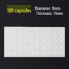Cylindrical Transparent Silicone Anti-Collision & Non-Slip Furniture Pads