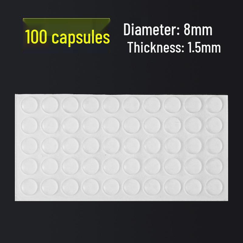 Cylindrical Transparent Silicone Anti-Collision & Non-Slip Furniture Pads