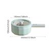 Electric Hot Pot Nonstick Wok Portable Multipurpose Ramen Cooker Electric Skillet Noodles Cooker for Noodles Fry Ramen Eggs Soup