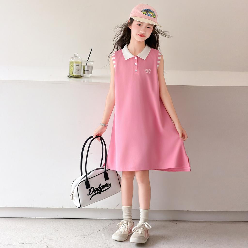 Girls' Summer Polo Dress