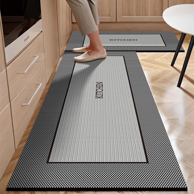 Küchenteppich Imitation Leinen Design Fußmatte Wasserabsorbierend Rutschfest Kieselgurmatten Badezimmerbereich Teppiche Tapetes De Cocina