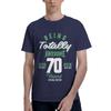 Awesome 70 Years Men T Shirt 70 Birthday Casual Tee Shirt Short Sleeve Round Neck Pure Cotton Classic Clothes TShirt
