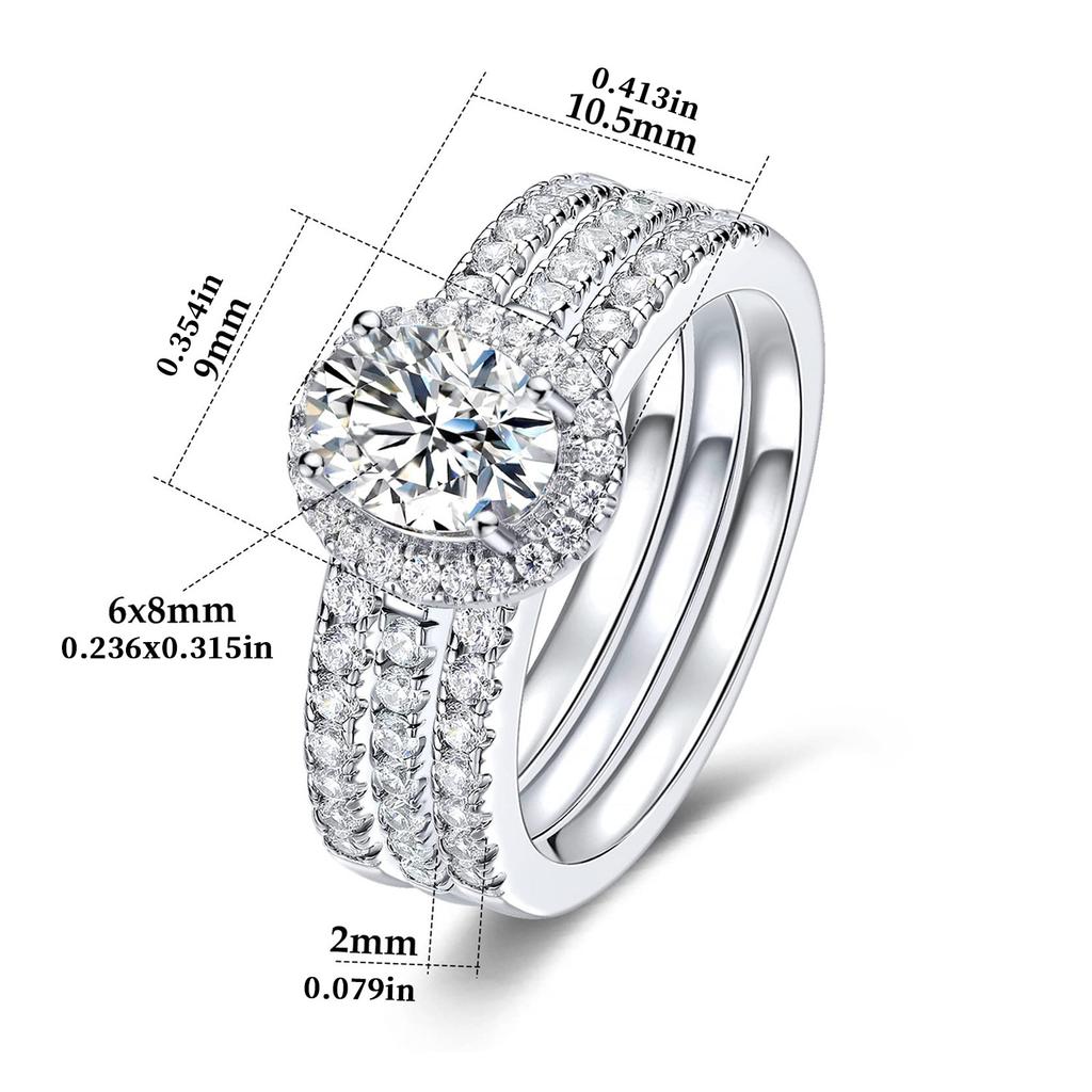 A New Full Diamond Round Bag Inlaid Zircon Ring European and American Combination Three-piece Ring, Men and Women