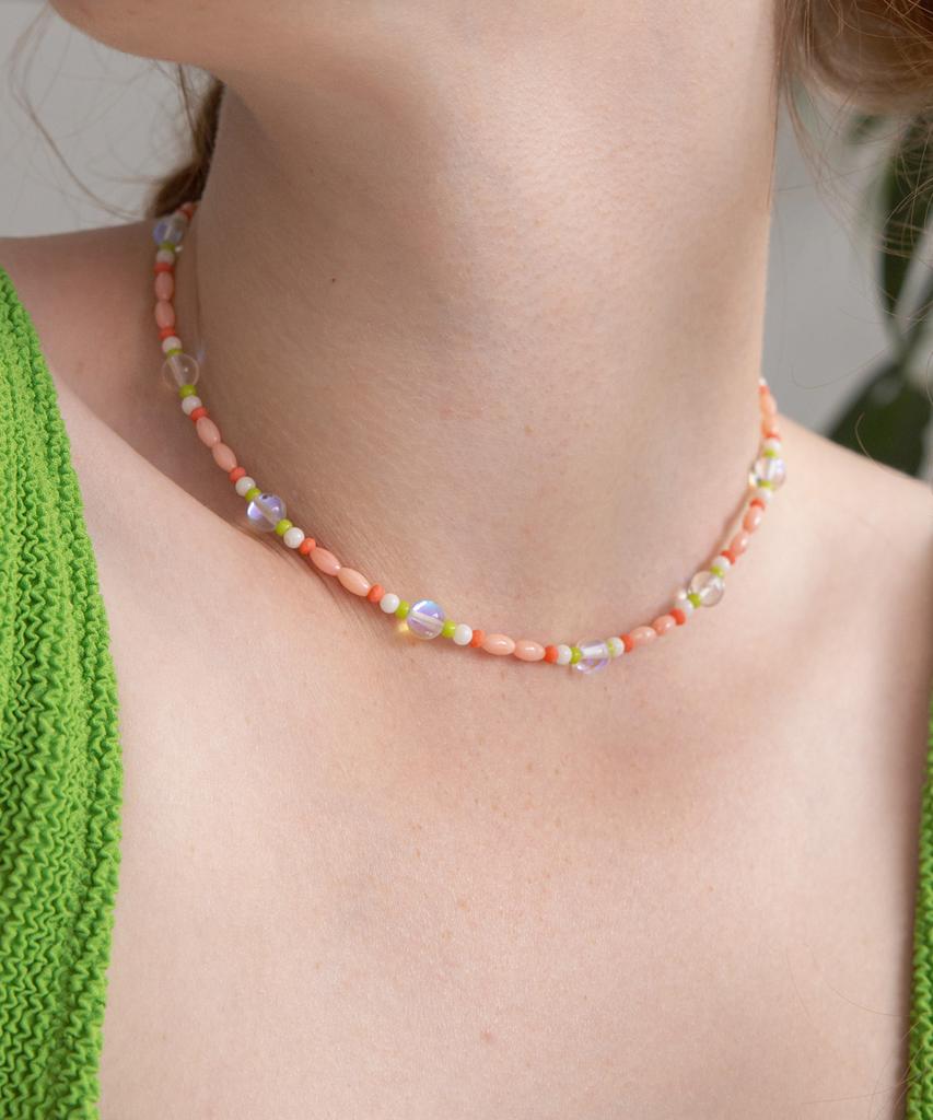 Merrymotive Natural Colorway Beads Necklace