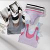 Conjunto de Yoga Transfronterizo Estampado: Tanga y Camiseta sin Hilos y Transpirables