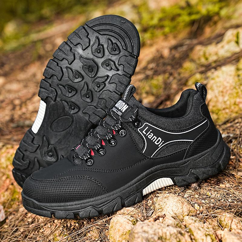 Men's Shoes Autumn New Outdoor Mountaineering Work Work Wear-resistant Waterproof Labor Insurance Sports and Leisure Tooling Trendy Shoes