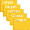 KOKUYO Campus Dotted 7mm Half Size Set of 5 Notebook, Ruled, A-ruled, B6, (NO-293ATX5SET)