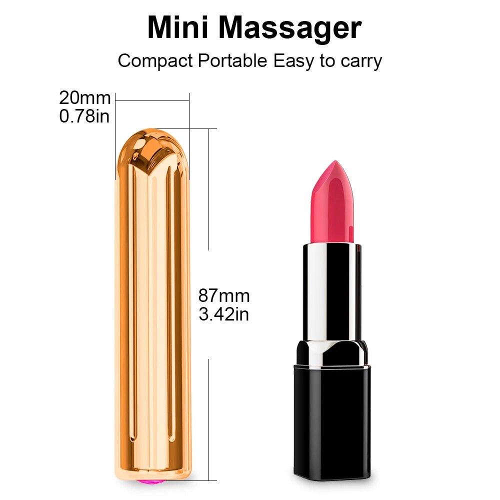 Mini Powerful Bullet Vibrators for Women USB Charging 10 Modes Nipple Clitoris Stimulator Vibrator Female Sex Toys for Adults 18