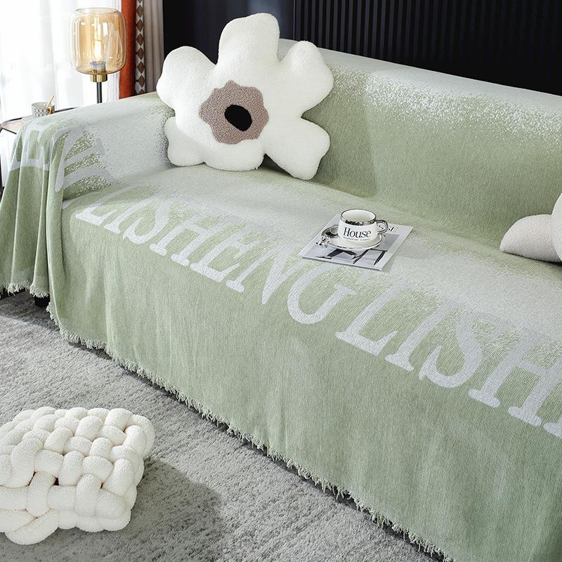 Housse de canapé américaine en Chenille, nouvelle couverture décorative universelle quatre saisons pour salon, une pièce, couverture complète anti-poussière