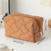 High Appearance Large Capacity Cosmetics Storage Bag Zipper Clutch Solid Color Makeup Bag Travel Organizer Wash Pouch Cosmetics
