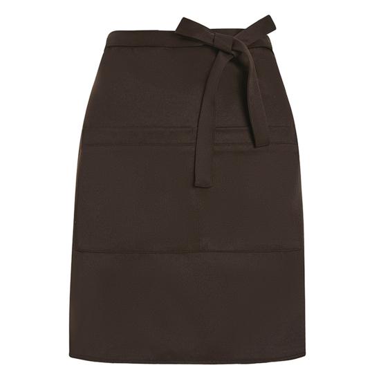 Waiter Half Apron with Large Pockets Waterproof Oil-proof Adjustable Men Women Kitchen Chef Cafe Restaurant Bakery Flower Shop Barista Work Apron