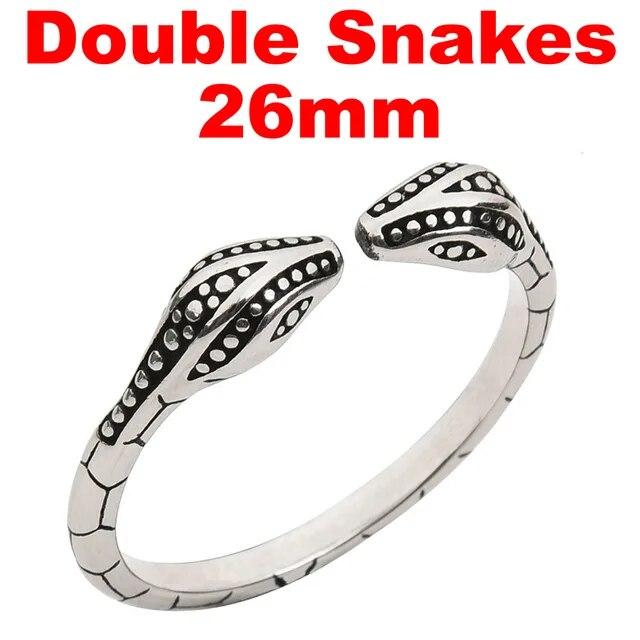 Stainless Steel Snake-Shaped Penis Cock Ring Delayed Ejaculation Erection Ring Semen Locking Rings Glans Massage Sex Toy for Men