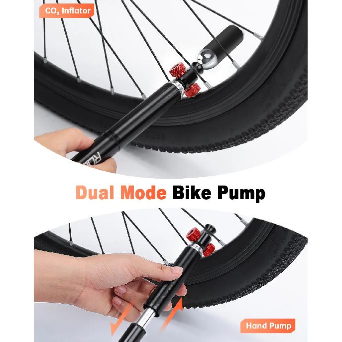 160PSI Bike Pump Drop-proof Aluminum Bicycle Air Pump Bicycle Tire Inflator MTB Mountain Road Cycling Pump