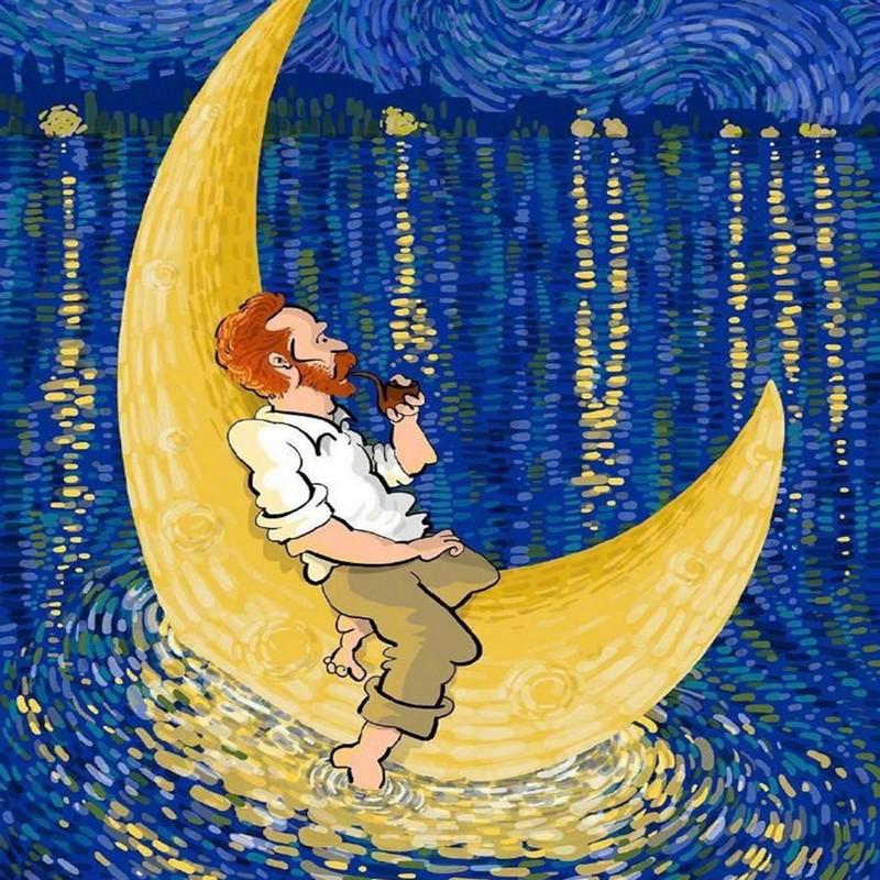 Kulatý vrták Diamantový obraz Křížový steh Řemeslo Diamantové mozaikové vyšívání Krajina Zvířata 3D malba Dárková sada pro umění Domácí dekorace