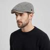Plaid British Style Woolen Beret Cotton Painter Cap Fashion Newsboy Hat  Outdoor