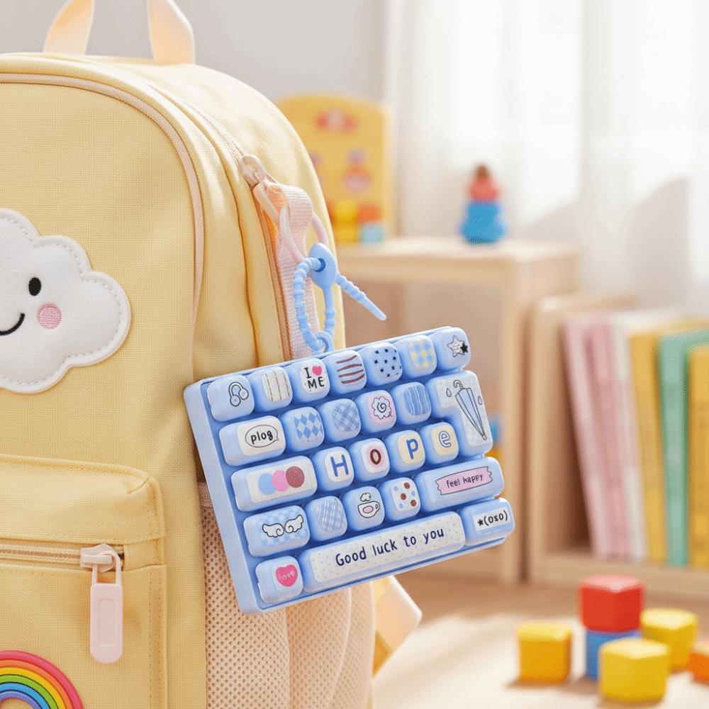 Keycap Clicker 26 Key Keycap Keychain Never Closed Keyboard Keychain  Children Gift