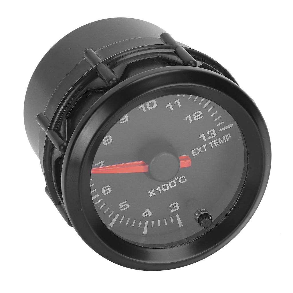 Exhaust Gas Temperature Meter 2in 52mm 300‑1300 Celsius  7 Color Backlight DC10‑15V for 12V Cars with Sensor