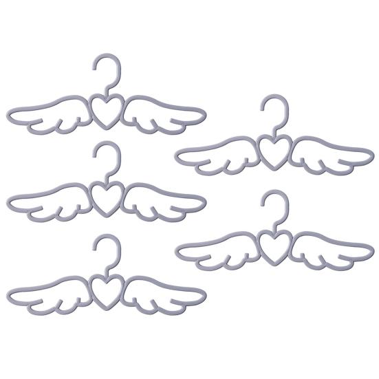5Pcs Kleiderbügel Nette Spurlose Kleidung Organisation Engel Flügel Form Kleiderbügel Hause Liefert