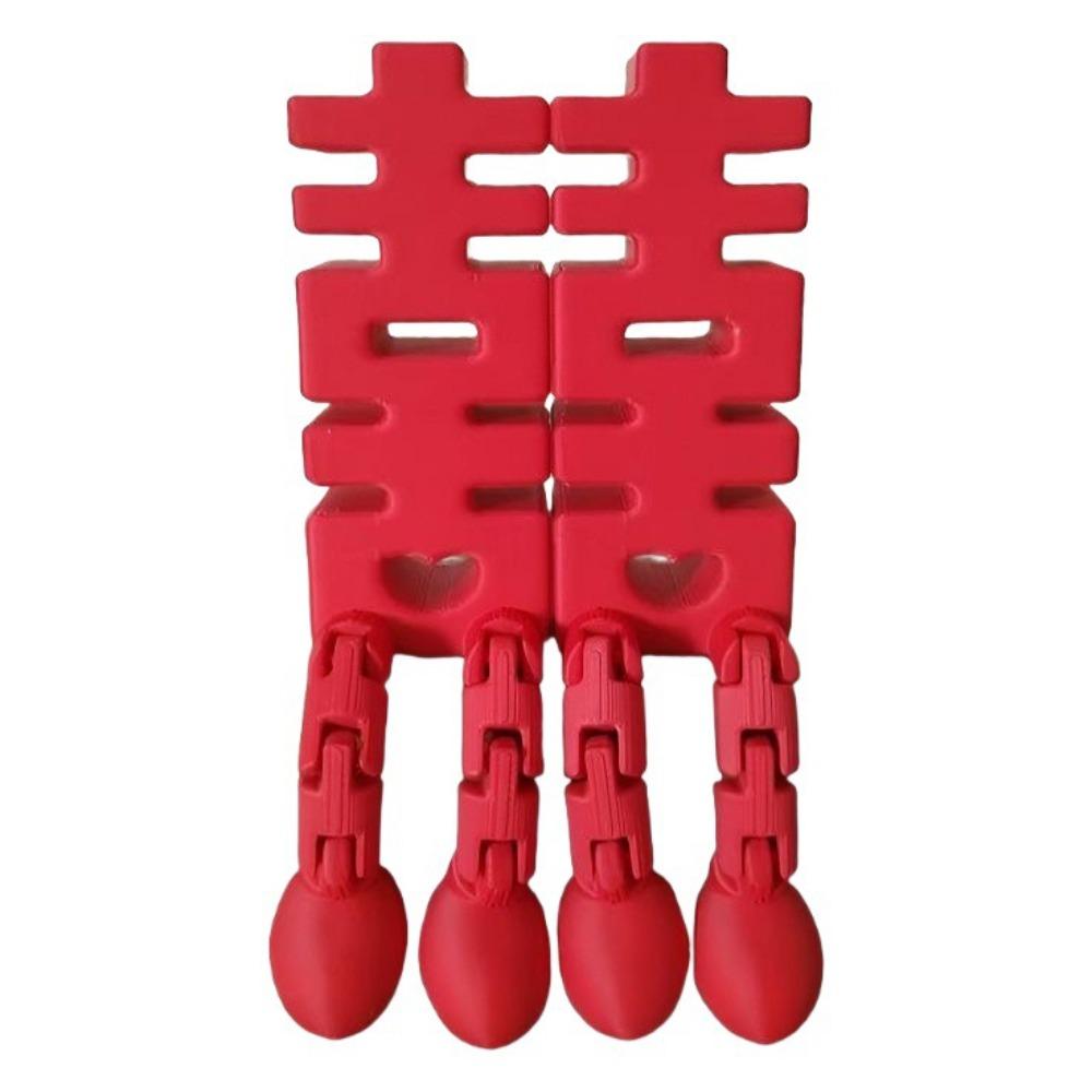 1/2Pcs Traditional Chinese Wedding Decorations Double Happiness Ornaments Bridal Room Decor