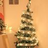 1/3/5M Christmas Tree Decoration Ribbon Lights DIY Bronzing Lace Ribbon String Lights For New Year Xmas Party Home Decolation