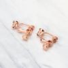 2 Pieces Clip-on Earring Converters Non-pierced Ear Hoop Comfort Skin Easy Open