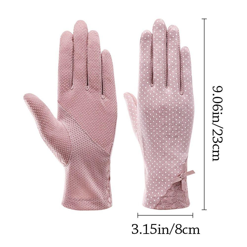 Touch Screen Summer Sunscreen Gloves UV Protection Anti-UV Mittens Cycling Driving Gloves Running