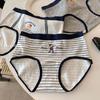 British Teddy Bear Pure Cotton Women's Antibacterial Underwear, Mid-Rise, Extended Crotch, A-Class, Baby Soft.