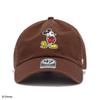 [47] 47 BRAND Cap '47 CLEAN UP Disney Mickey Mouse Baseball Cap (JP, Alphabet, Free Size, 14920472: Brown)