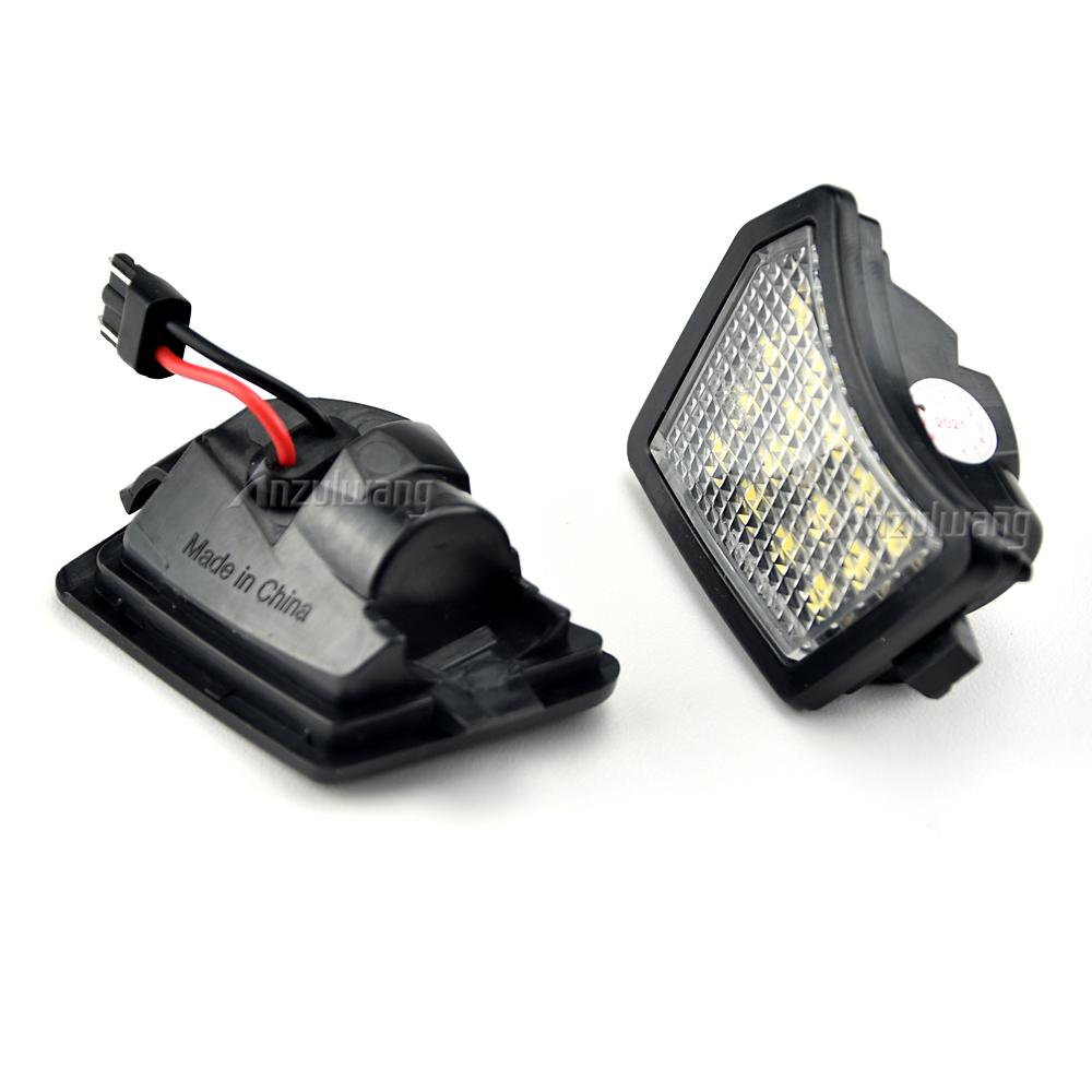 2Pcs LED Front Under Mirror Lamp Puddle Light For Volvo XC70 XC90 S40 S60 S80 V50 V70 C30 C70 Jaguar XJ X350 X351 XF