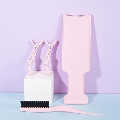 4 Teile/satz Haar Färbung Bord mit Clips Lange Griff Pinsel Styling Werkzeuge Lange Haare Färben Hervorhebung Bord Kit Friseur Salon liefert