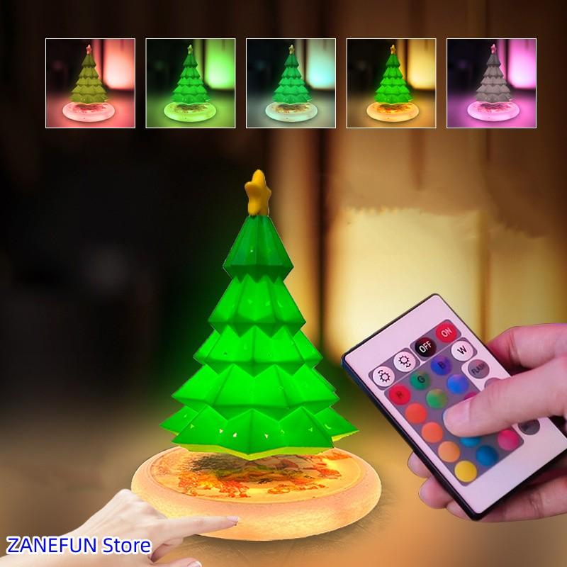 Levitating Christmas Tree Lights Floating Display for Home Office Desk Decor 16 Color Cool Futuristic Gadgets Unique Gifts