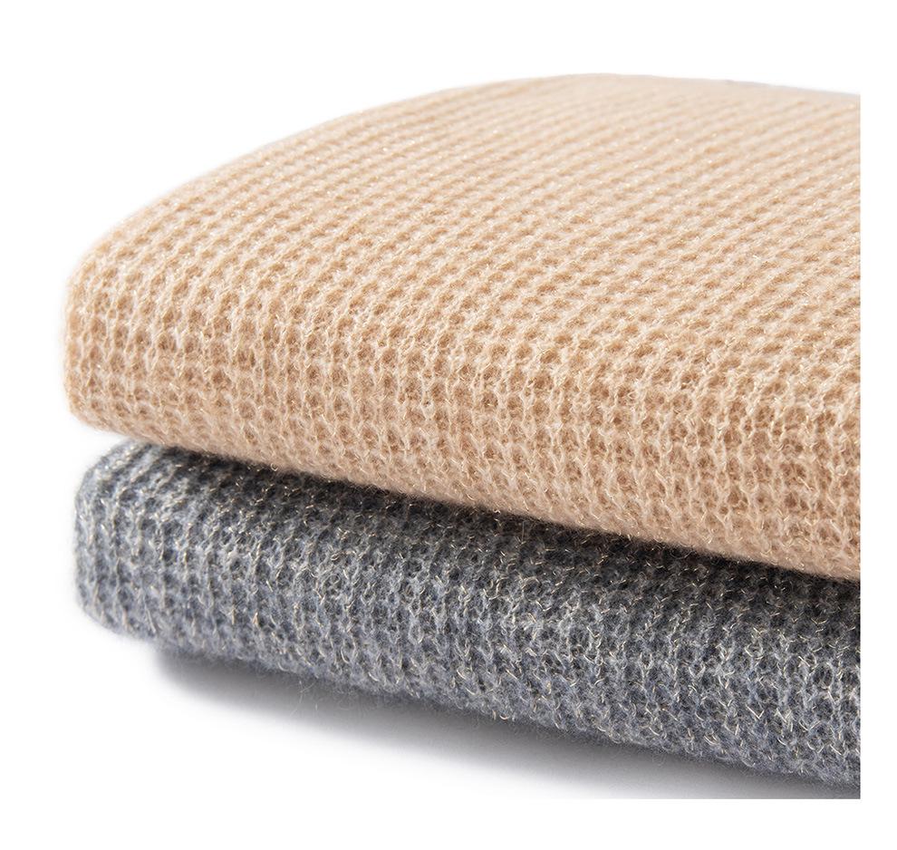 Women's Thick Coin Stitch Round Neck Cashmere Sweater - Autumn/Winter Loose Knit