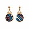 1 Pair Dangle Earrings, Ethnic Zhuang Brocade Woven Drop Earrings, Oriental Handmade Jewelry for Women Gift