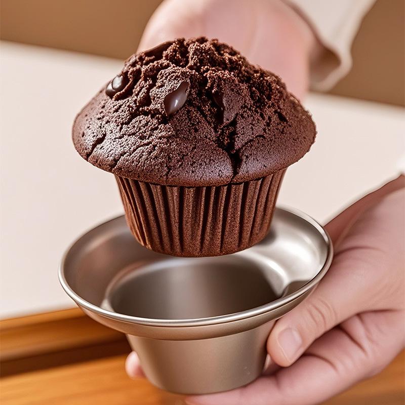 Mushroom Shaped Carbon Steel Cupcake Pan–Non-Stick,Reusable Baking Mold for DIY Muffins,Easy Demold,Perfect for Baking