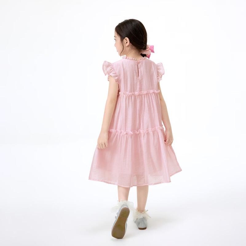 Girls' Ruffle A-line Sleeveless Layered Dress