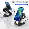 New Release Product 15W Phone Charging Stand 3 in 1 Magnetic Wireless Chargers with Light for Phone for Earphone for Watch Gifts