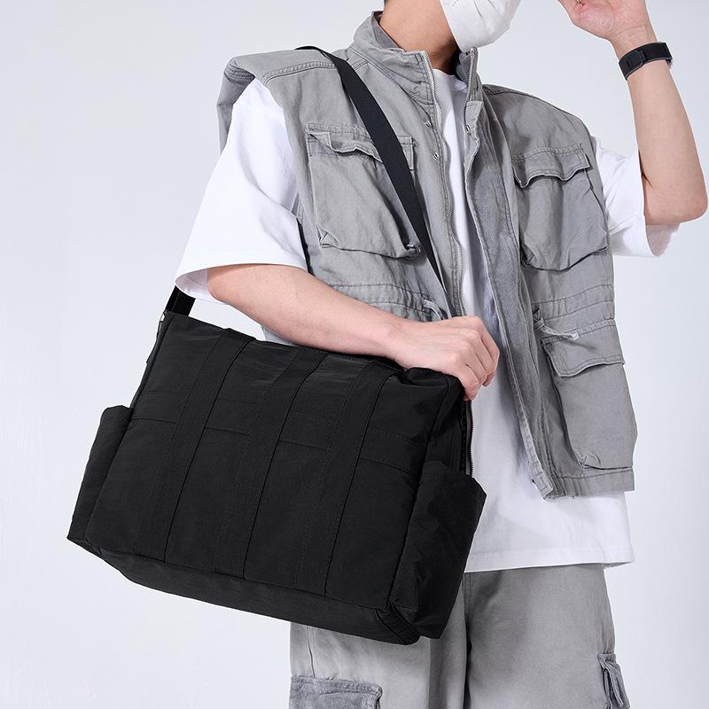 Women's Shoulder Bag Men's Crossbody Bag Solid Color Shopping Bag Large Capacity Travel Bag