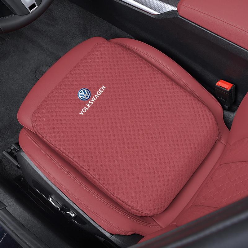 For Volkswagen Volkswagen Car Seats Cushion Ice Silk Pad Increase Seat Cushion Key For VW Amarok T-ROC T-Cross Passat Polo T5 Golf Tiguan Jetta zs8